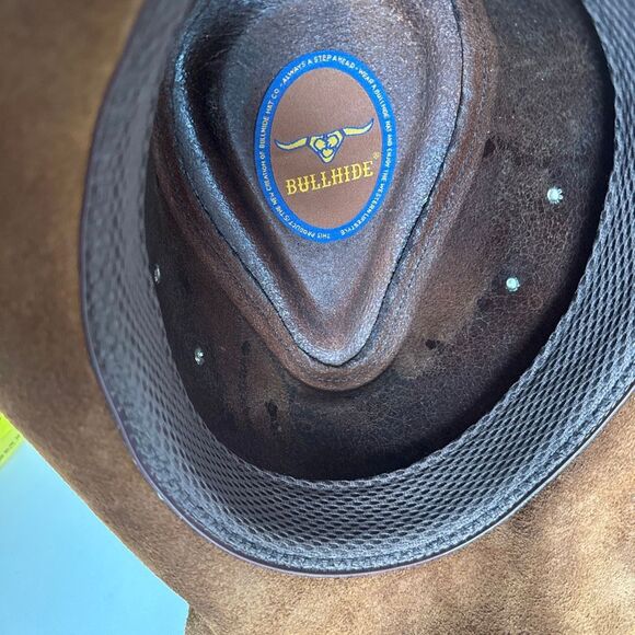 Bullhide Royston Leather Cowgirl Hat Brown Size XL main image 7